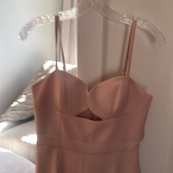 BCBG Maxazaria, polyester and spandex blend wide legged jumpsuit - Picture 2 of 4